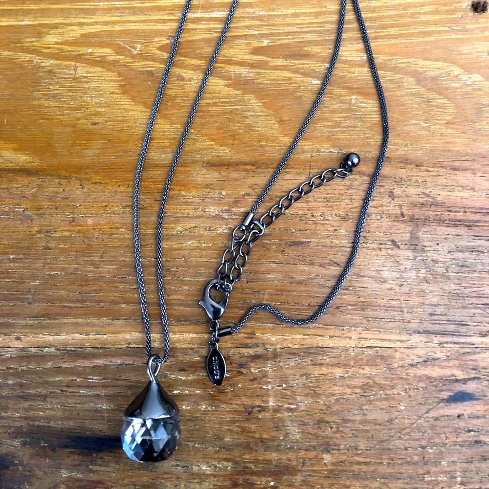 Chico’s NWOT Disco Ball Drop Crystal Long Necklace